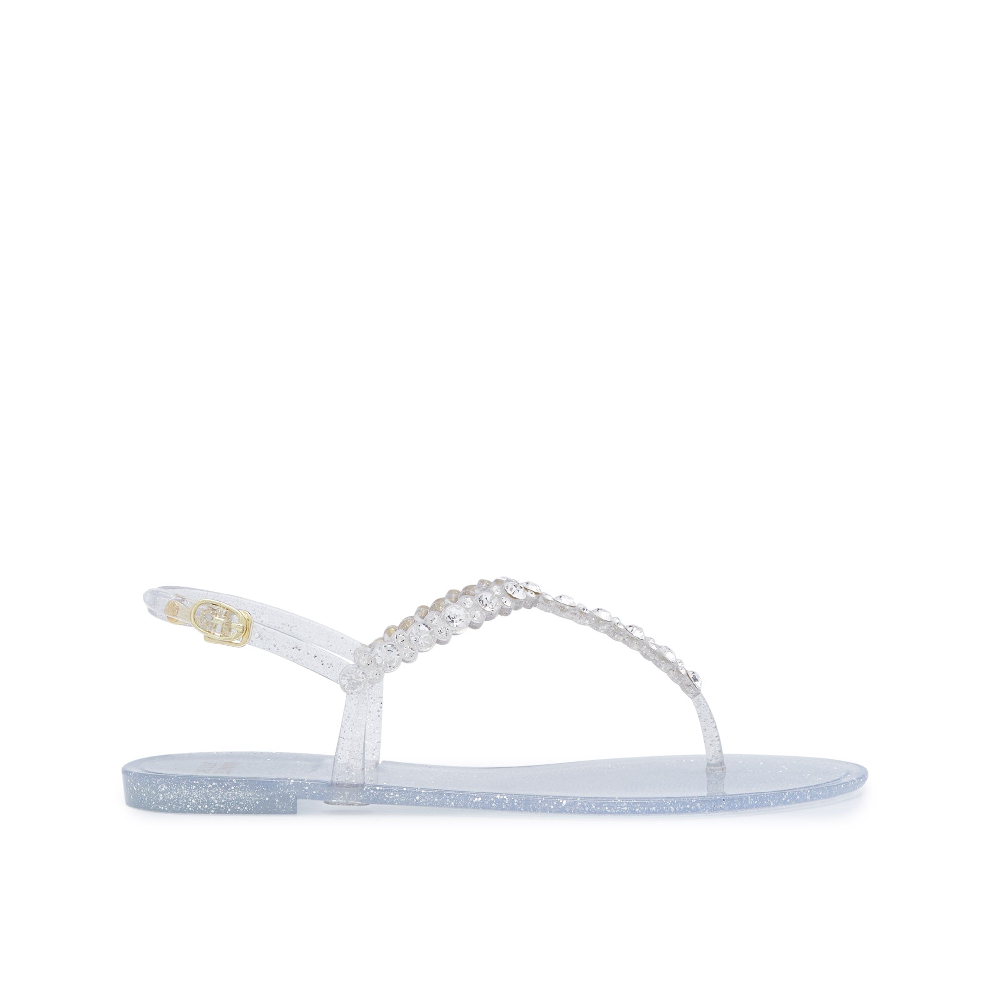 Amil Flats Sandals Silver - Jelly Bunny TH