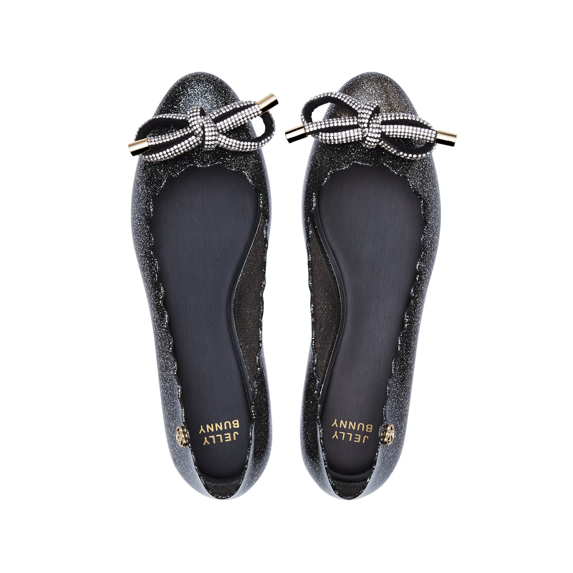 รองเท้าคัทชูทรงบัลเล่ต์ Sonia Glow Black