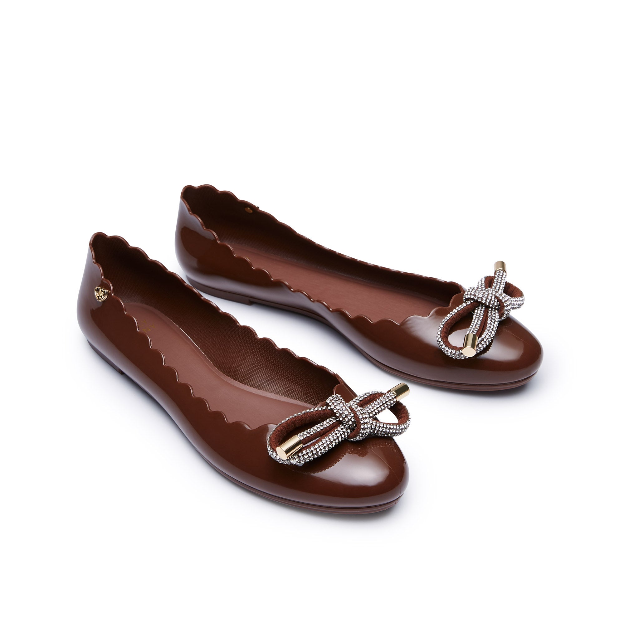 รองเท้าคัทชูทรงบัลเล่ต์ Sonia Glow Brown