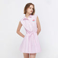Morning Sunshine Stripe Sleeveless Mini Dress - Jelly Bunny TH