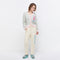 Lunchtime Dessert Stripe Long Sleeve Cardigan - Jelly Bunny TH