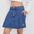 Daydream Delight Denim Mini Skirt - Jelly Bunny TH