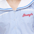 Morning Sunshine Sailor Collar Short Sleeve Shirt - Jelly Bunny TH