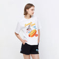Morning Snack Print Short Sleeve T-Shirt - Jelly Bunny TH