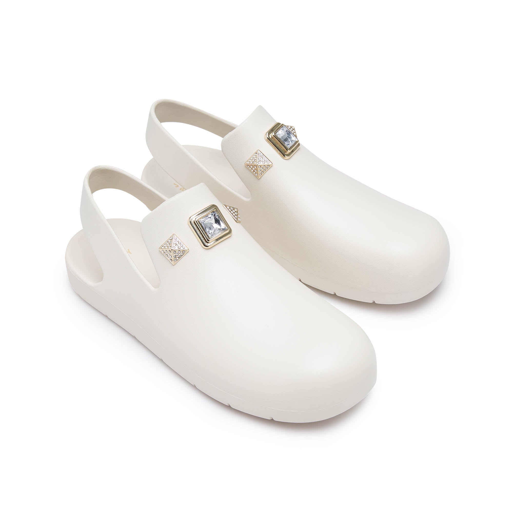 Belinda Crystal Flats Sandals Jelly Bunny TH