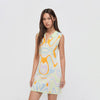 Morning Rush Candy Sleeveless Knitted Polo Dress - Jelly Bunny TH