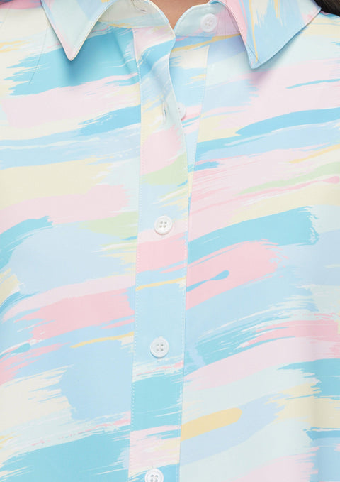 Late Morning Candy Print Long Sleeve Shirt - Jelly Bunny TH