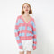 Launch Snack Knitted Long Sleeve Cardigan - Jelly Bunny TH