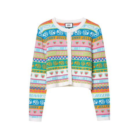 Lazy Afternoon Class Long Sleeve Cardigan - Jelly Bunny TH