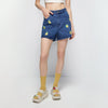 Lively Adventure Embroideries Denim Shorts - Jelly Bunny TH