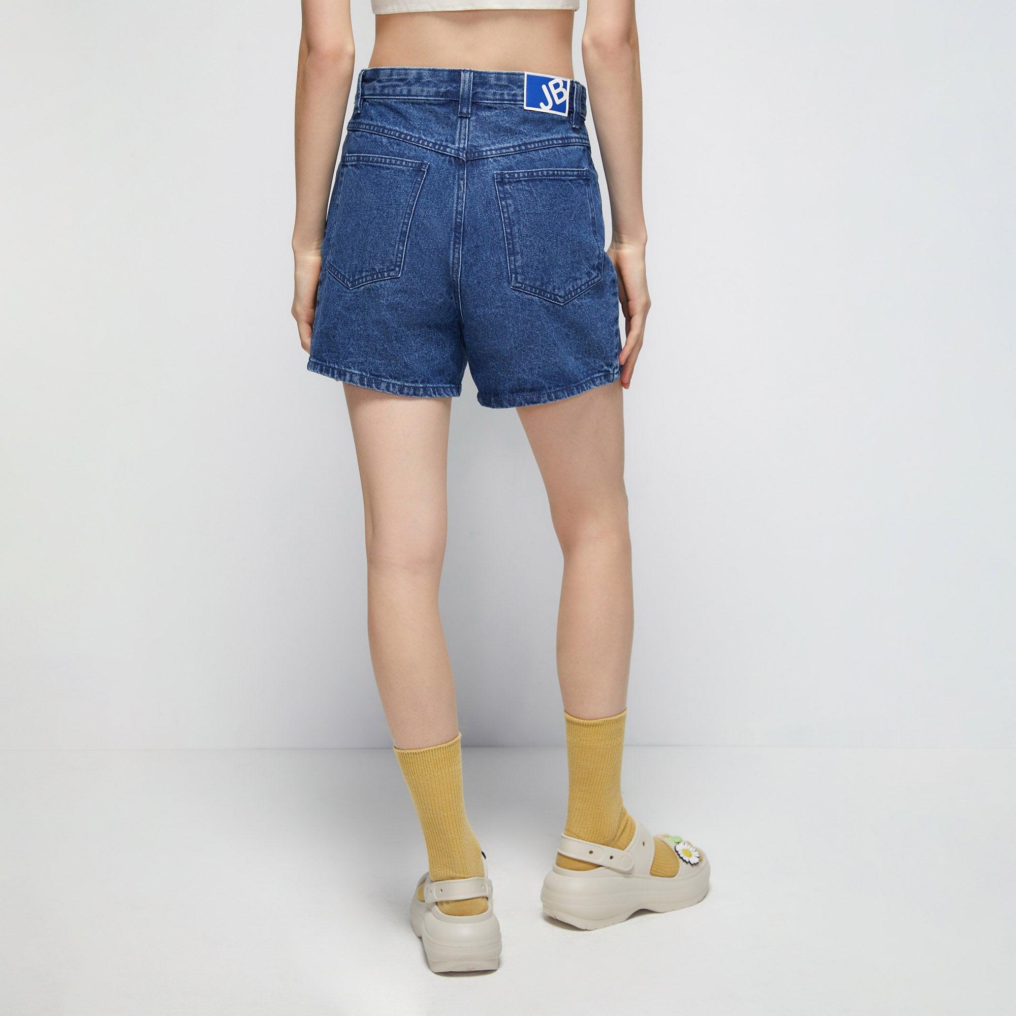 Lively Adventure Embroideries Denim Shorts - Jelly Bunny TH