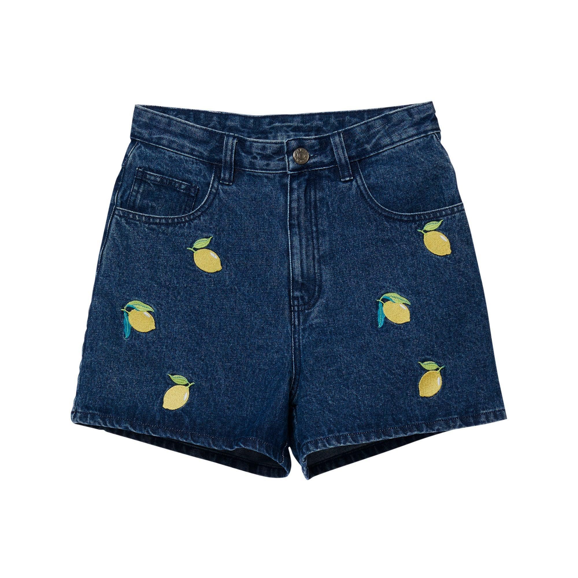 Lively Adventure Embroideries Denim Shorts - Jelly Bunny TH