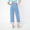Lazy Afternoon Class Denim Turn Up Pants - Jelly Bunny TH