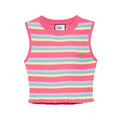 Lively Adventure Stripe Crop Top - Jelly Bunny TH