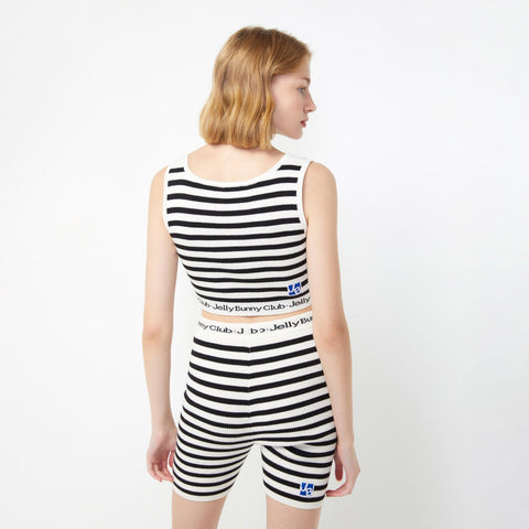 Morning Session Stripe Sleeveless Top - Jelly Bunny TH