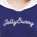 Afternoon Club Knitted Short Sleeve Top - Jelly Bunny TH
