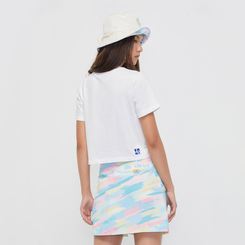 Candy Morning Class Short Sleeve Crop Top - Jelly Bunny TH