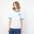 Science Class Logo Embroideries Short Sleeve T-Shirt - Jelly Bunny TH