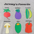 Veggie Class Print Short Sleeve T-Shirt - Jelly Bunny TH