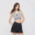 Afternoon Candy Crop Sleeveless Top - Jelly Bunny TH