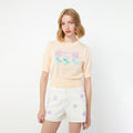 Afternoon Snack Knitted Short Sleeve Top - Jelly Bunny TH