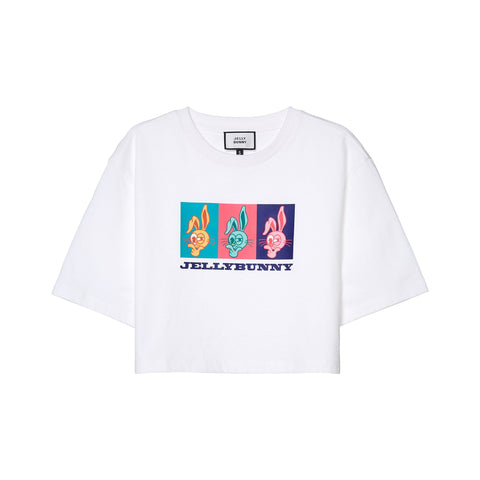Candy Lazy Class Short Sleeve Crop Top - Jelly Bunny TH