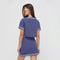 Late Morning Class Crop Short Sleeve Blouse - Jelly Bunny TH