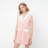 Morning Snack Club Sleeveless Romper - Jelly Bunny TH