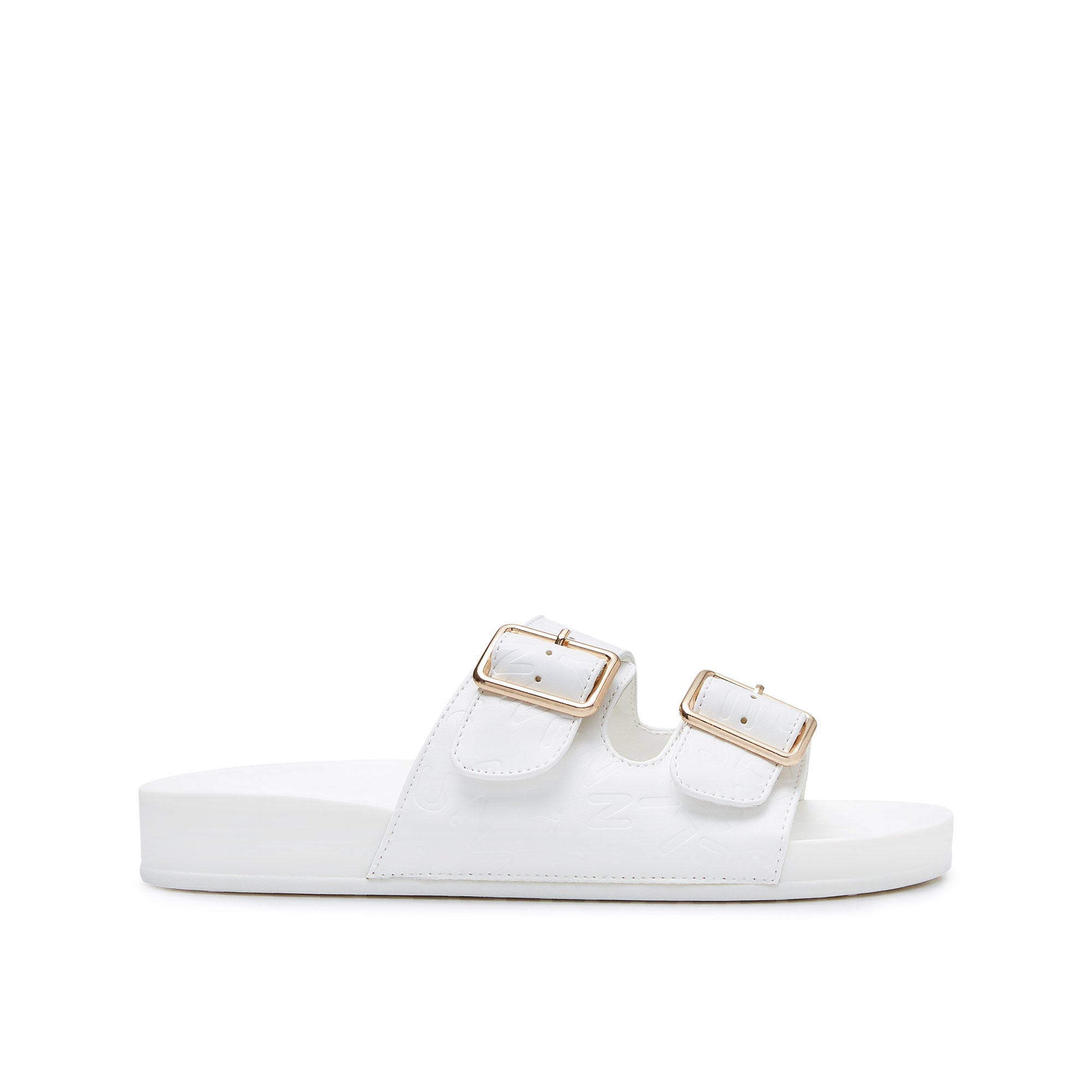 Jane New Monogram Sliders White