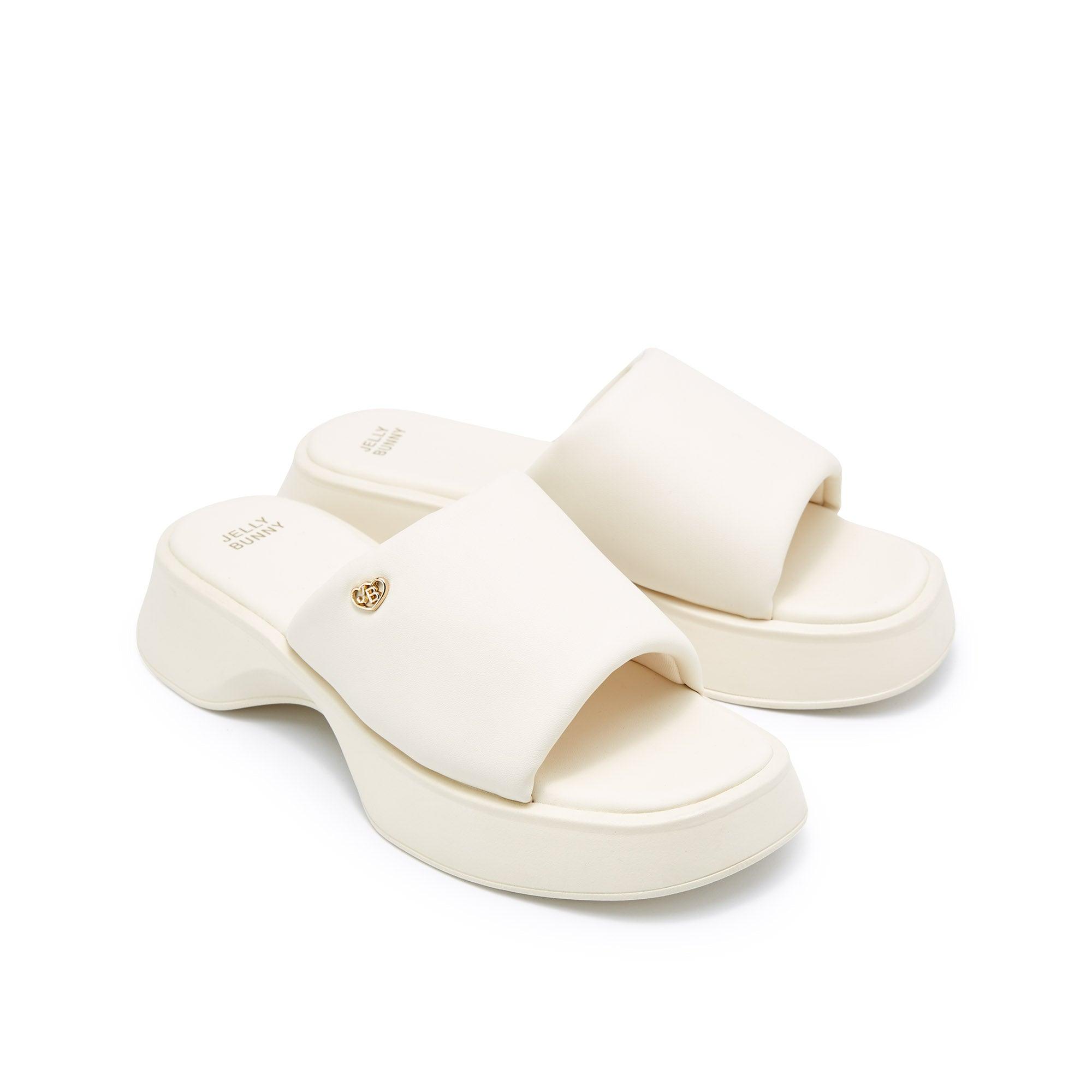 Bernice Platform Sandals White - Main Image