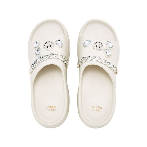Sydney Jewel Flats Sandals - Jelly Bunny TH