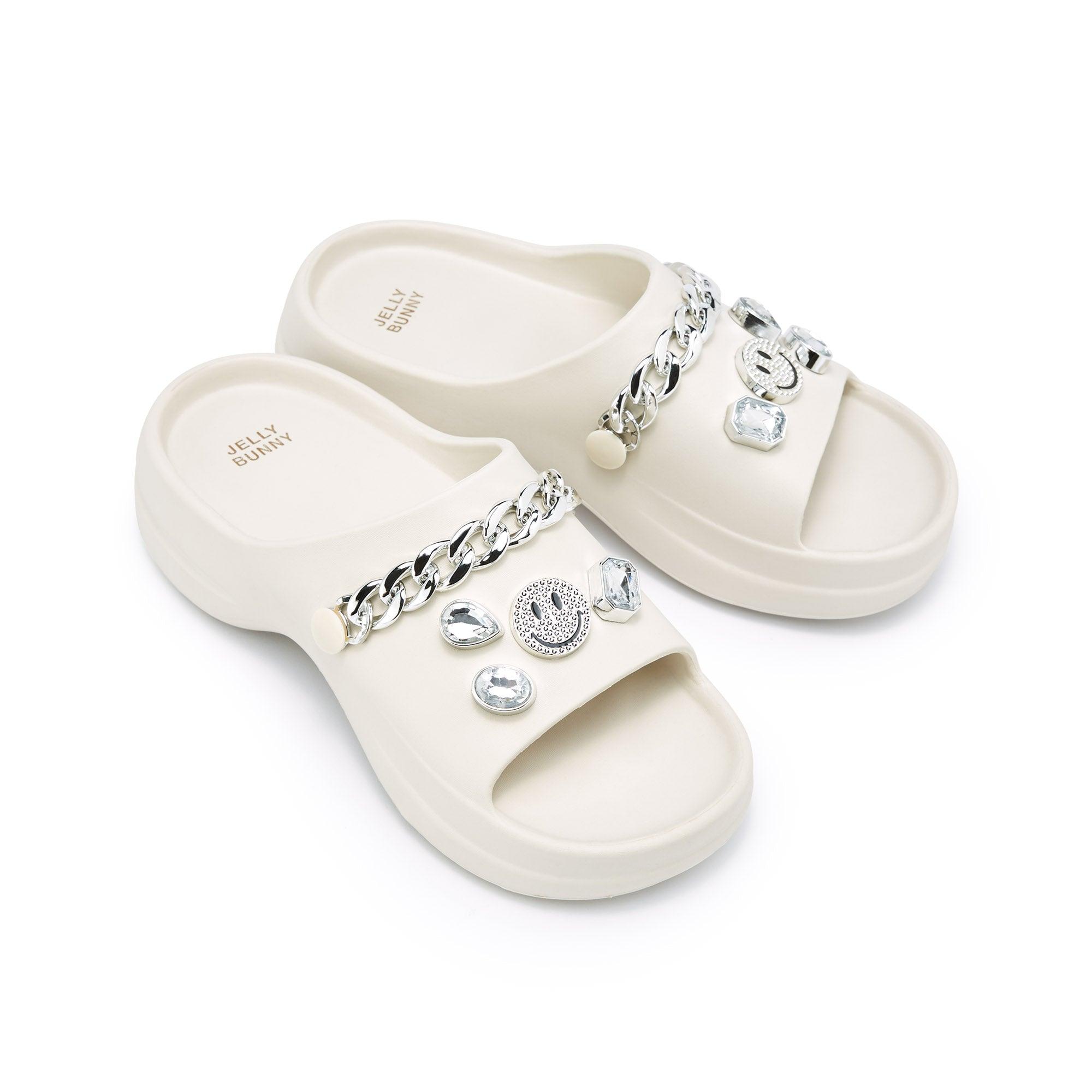 Sydney Jewel Flats Sandals - Jelly Bunny TH