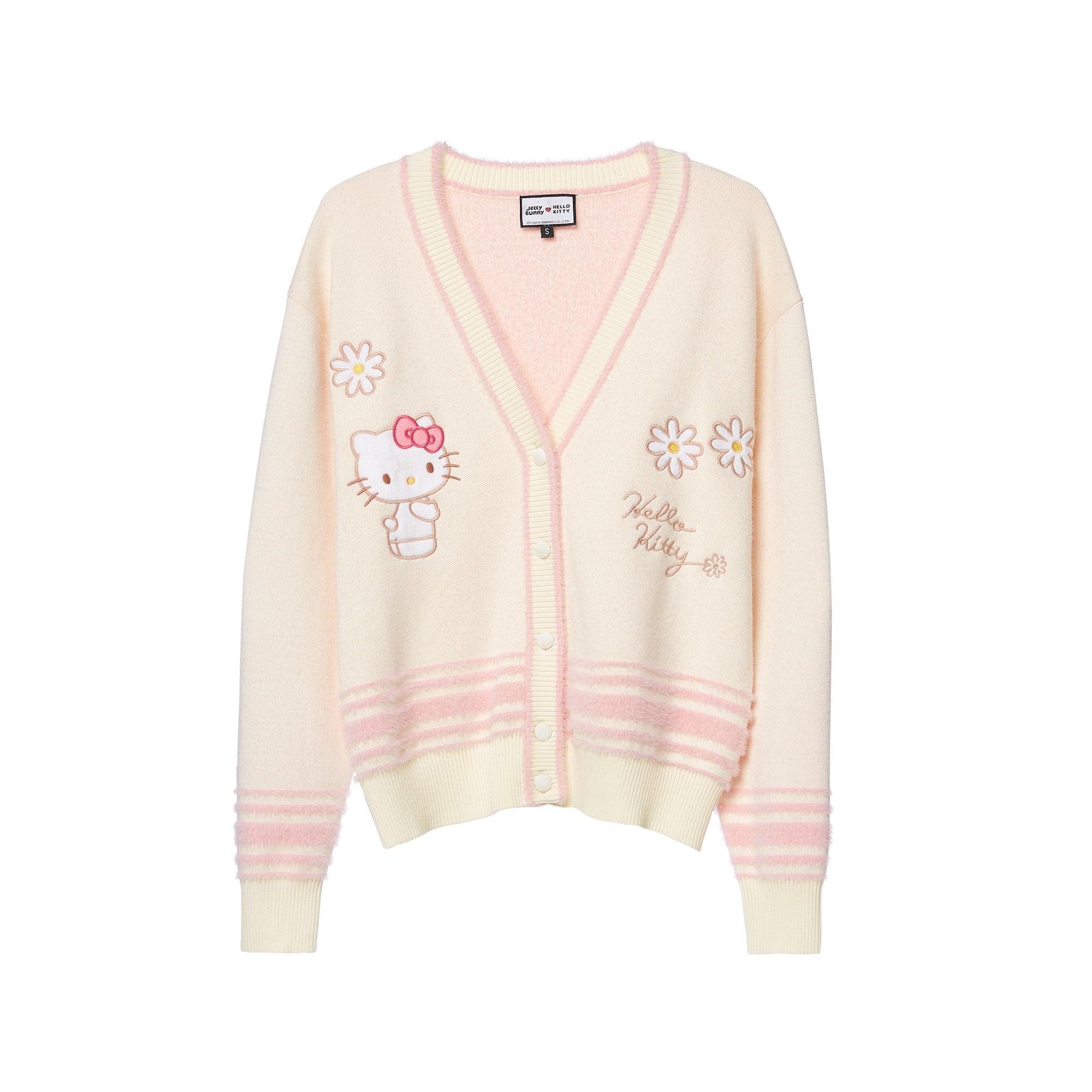 Whimsy Kitty Cardigan Cream - Jelly Bunny Thailand Official Online Store