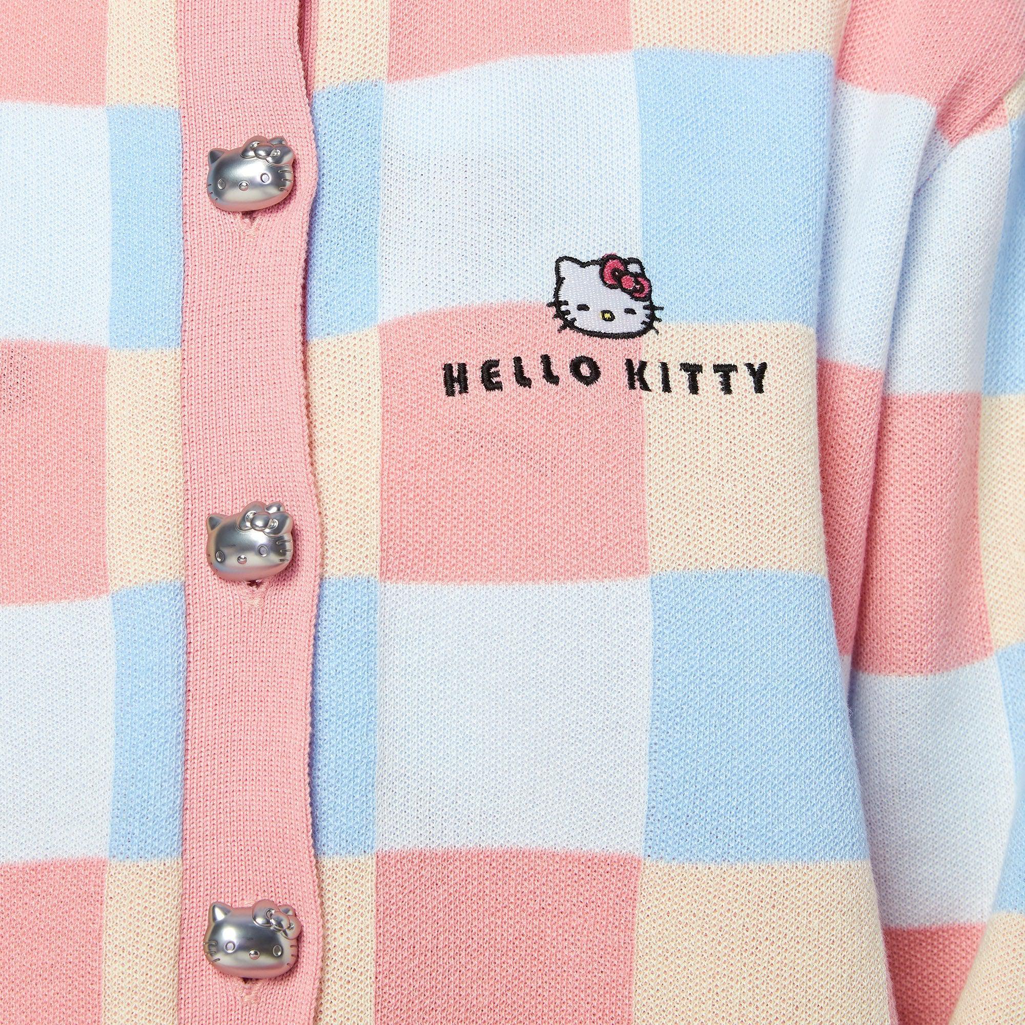 Hello Kitty Checkerboard Cardigan Multi Color - Jelly Bunny Thailand Official Online Store