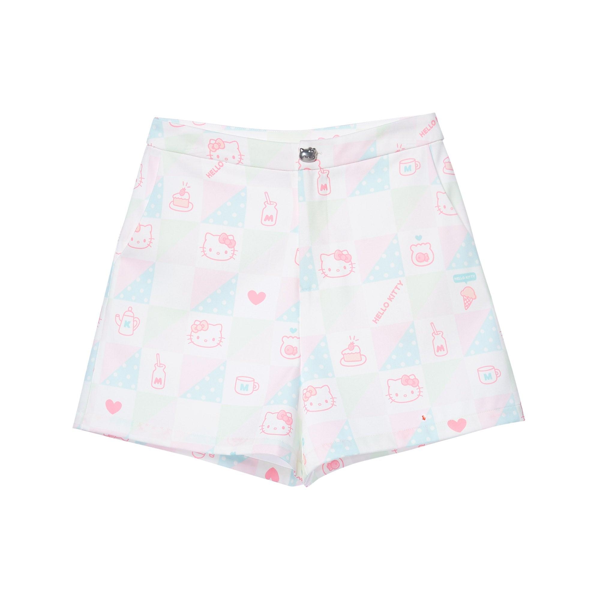 Hello Kitty Monogram Shorts Multi Color - Jelly Bunny Thailand Official Online Store