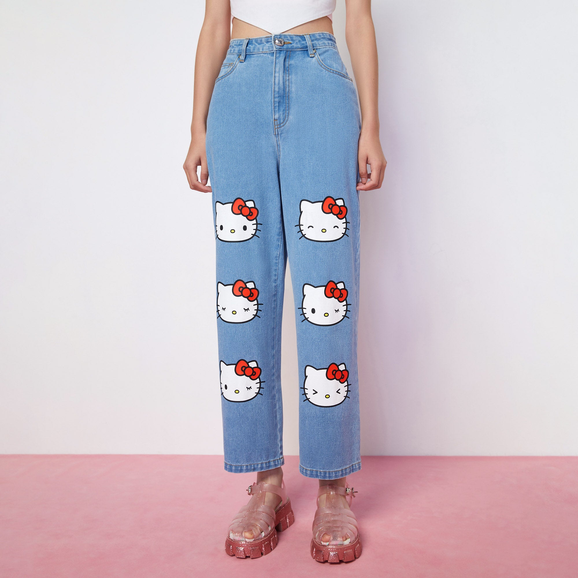 Hello Kitties Jeans Blue