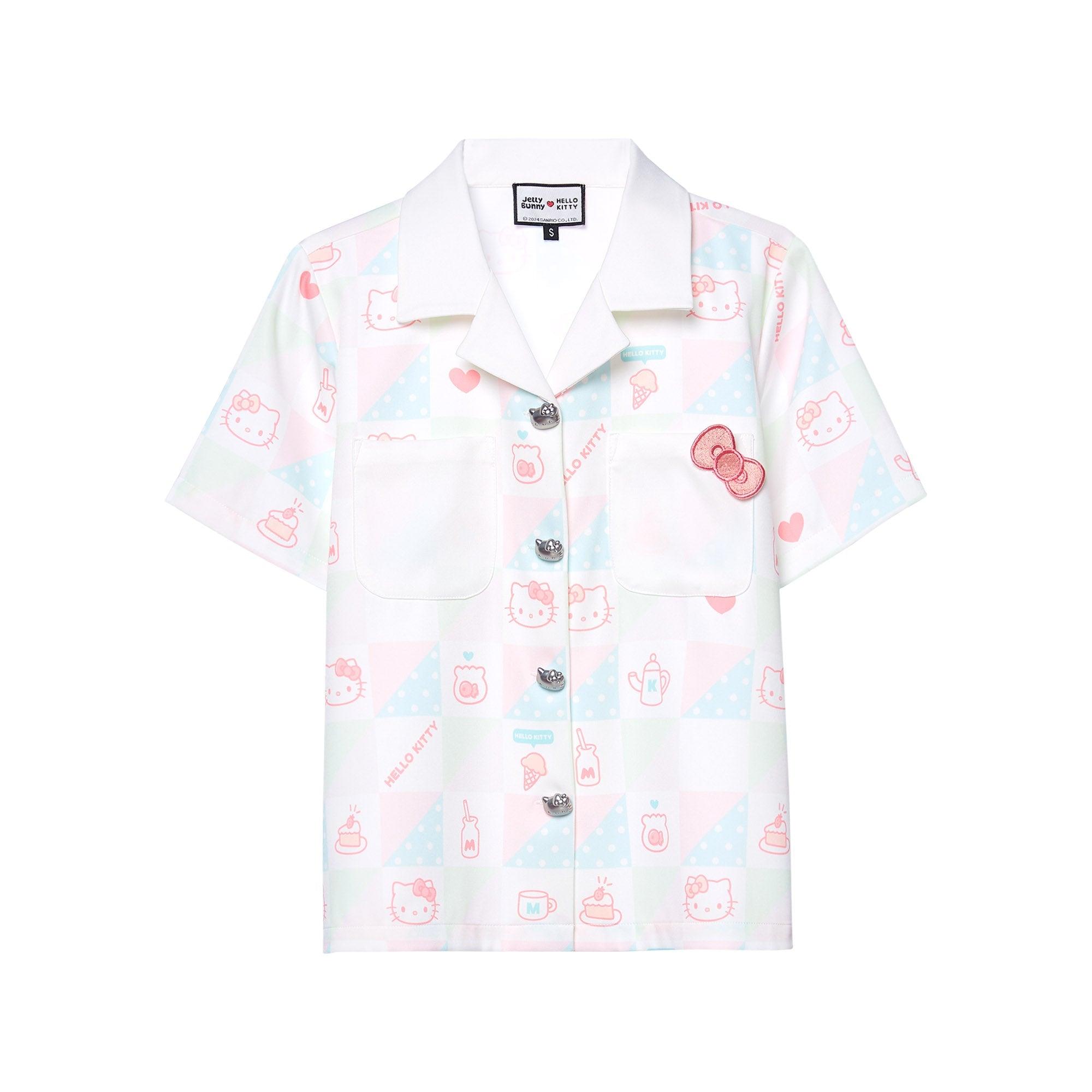 Hello Kitty Monogram Shirt Multi Color - Jelly Bunny Thailand Official Online Store