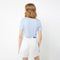 Gingham Crop Short Sleeve T-Shirt - Jelly Bunny TH