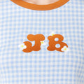 Gingham Crop Short Sleeve T-Shirt - Jelly Bunny TH