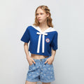 Wild Journey Sailor Collar T-Shirt - Jelly Bunny TH