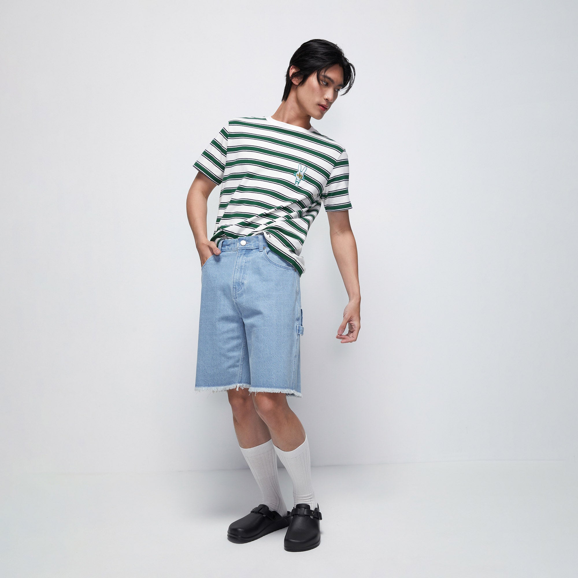 Wild Adventure Stripe Short Sleeve T-Shirt - Jelly Bunny TH