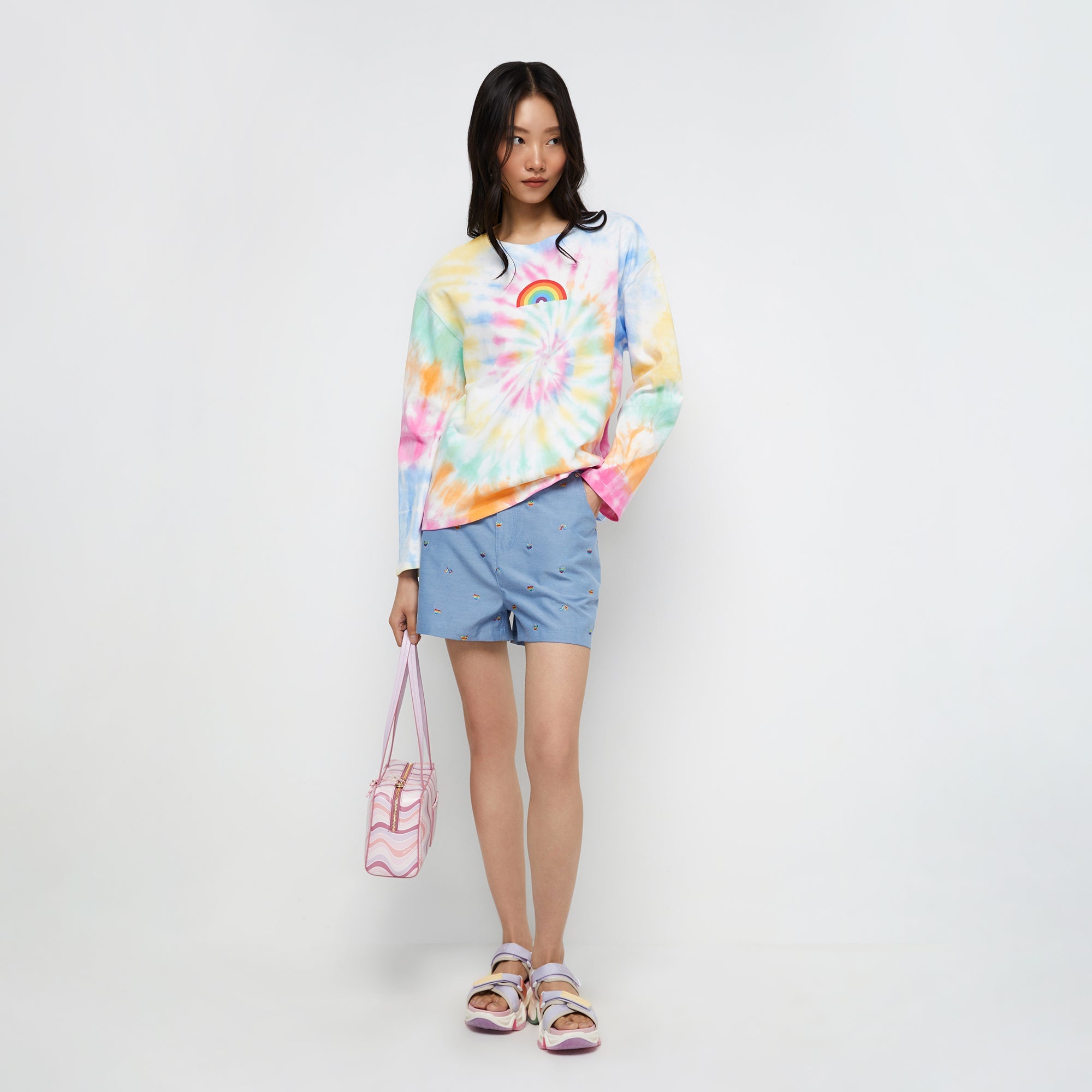 เสื้อพลูโอเวอร์แขนเสื้อยาว Shade Of Heart Multi Color - Jelly Bunny TH