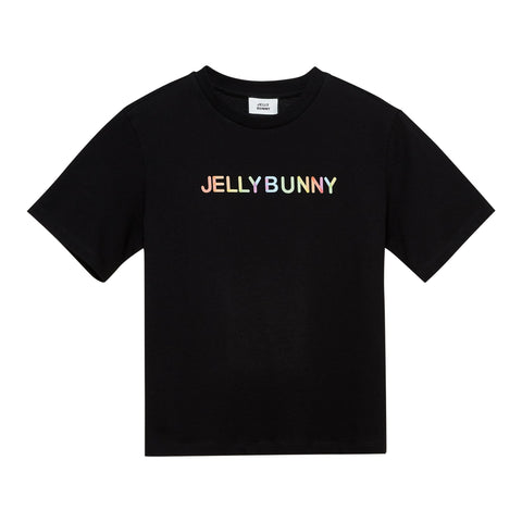 เสื้อยืดแขนสั้นพิมพ์ลาย Shade Of Heart Black - Jelly Bunny TH