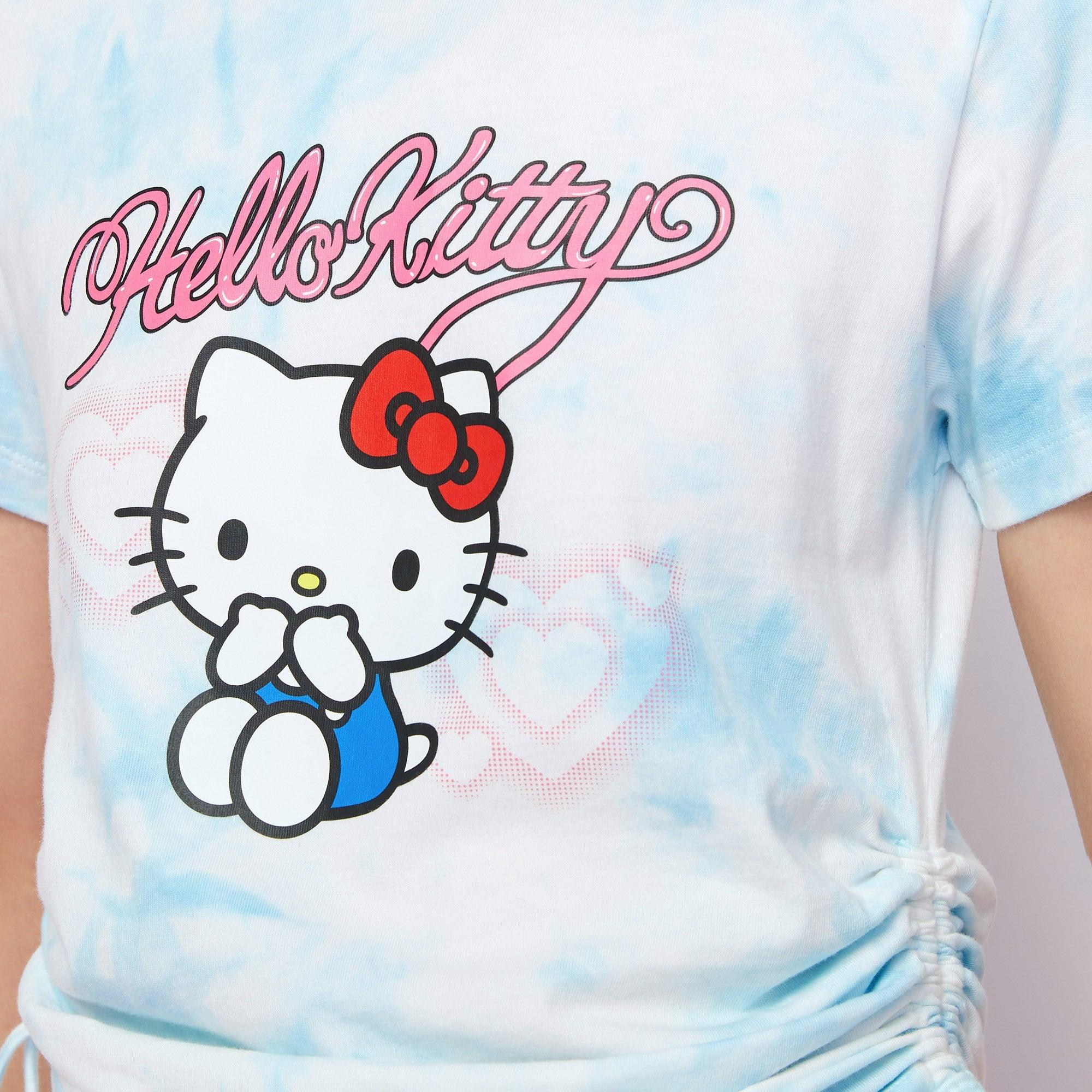 Tie Dye Kitty Drawstring Tee Multi Color - Jelly Bunny Thailand Official Online Store