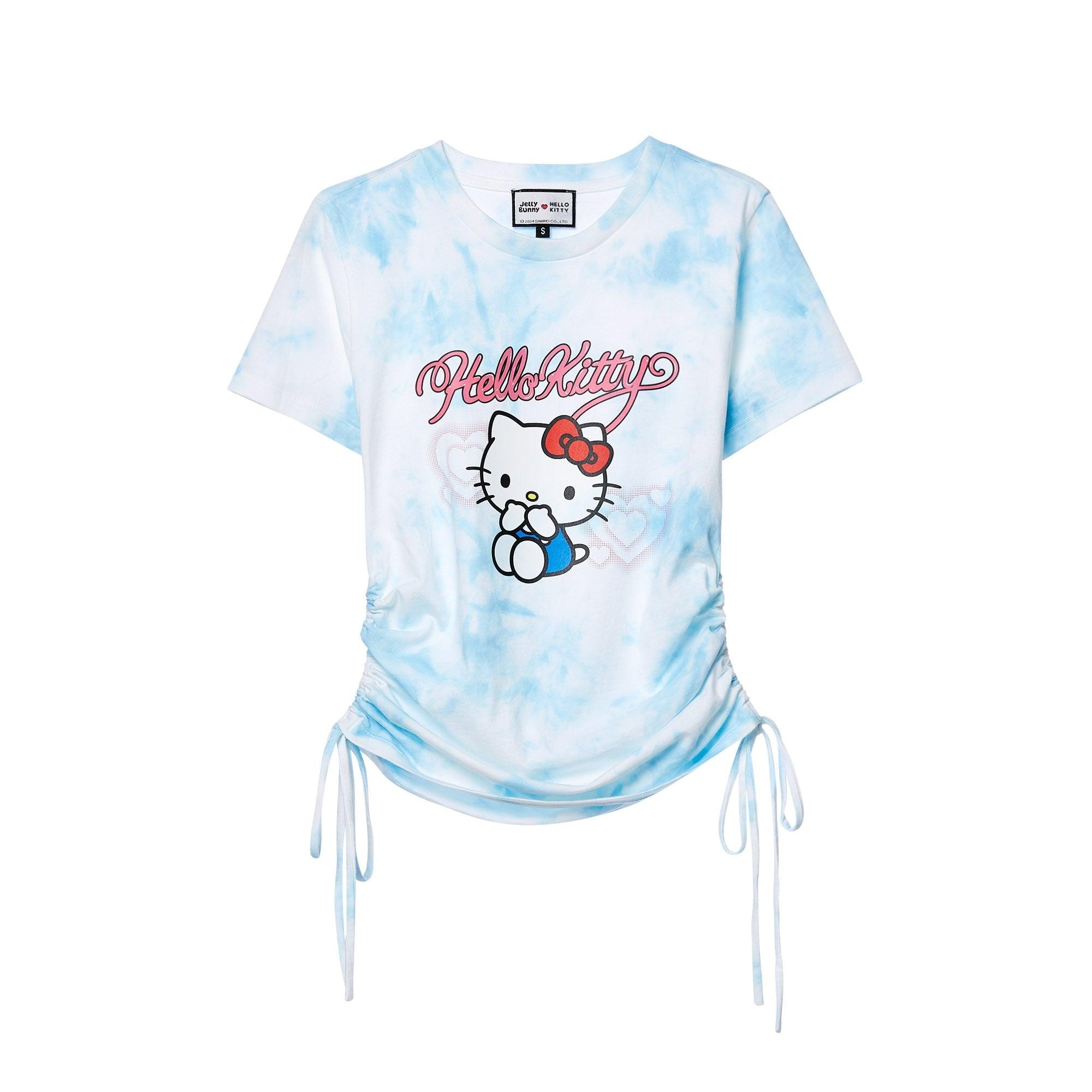 Tie Dye Kitty Drawstring Tee Multi Color - Jelly Bunny Thailand Official Online Store