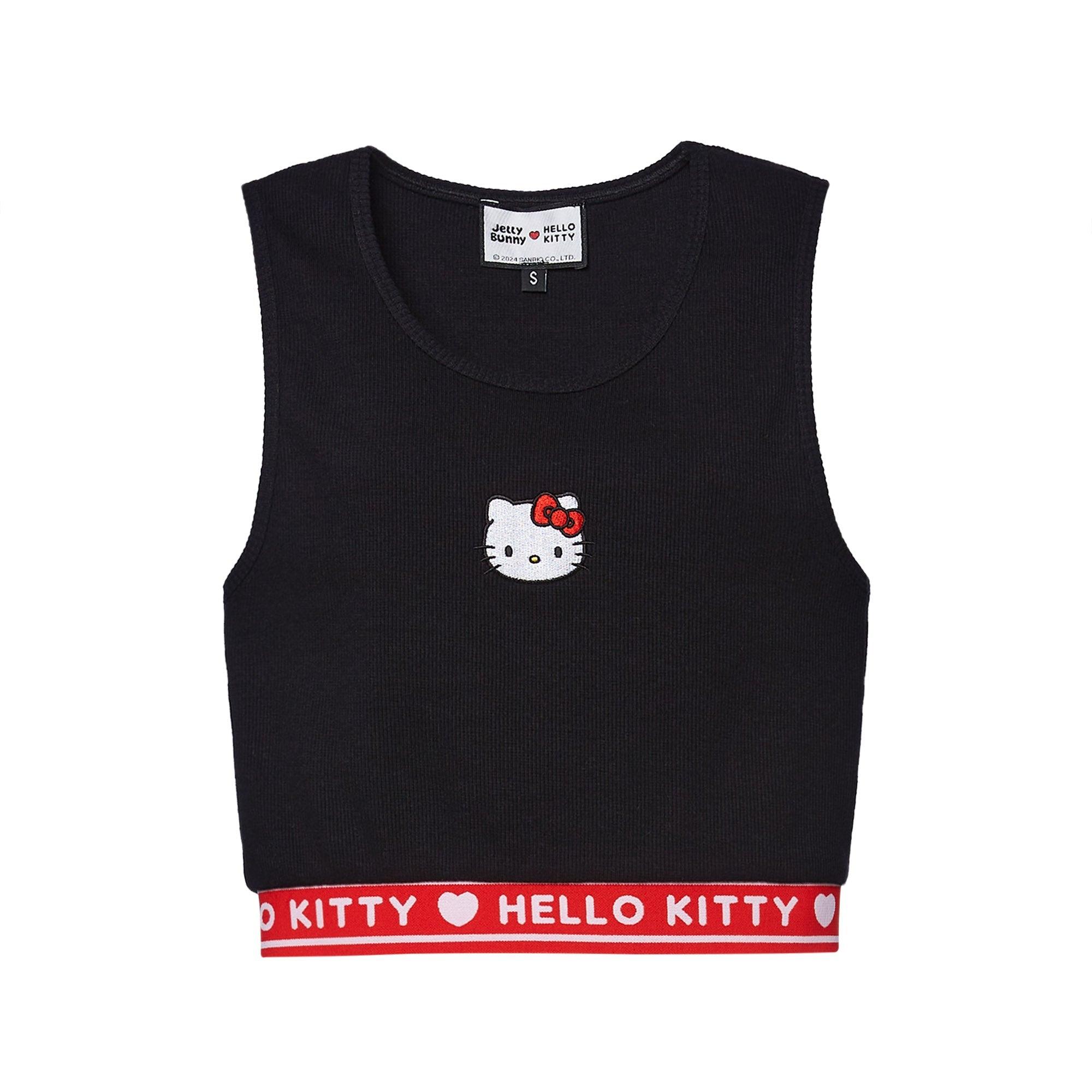 Hello Kitty Delight Cropped Top Black - Jelly Bunny Thailand Official Online Store