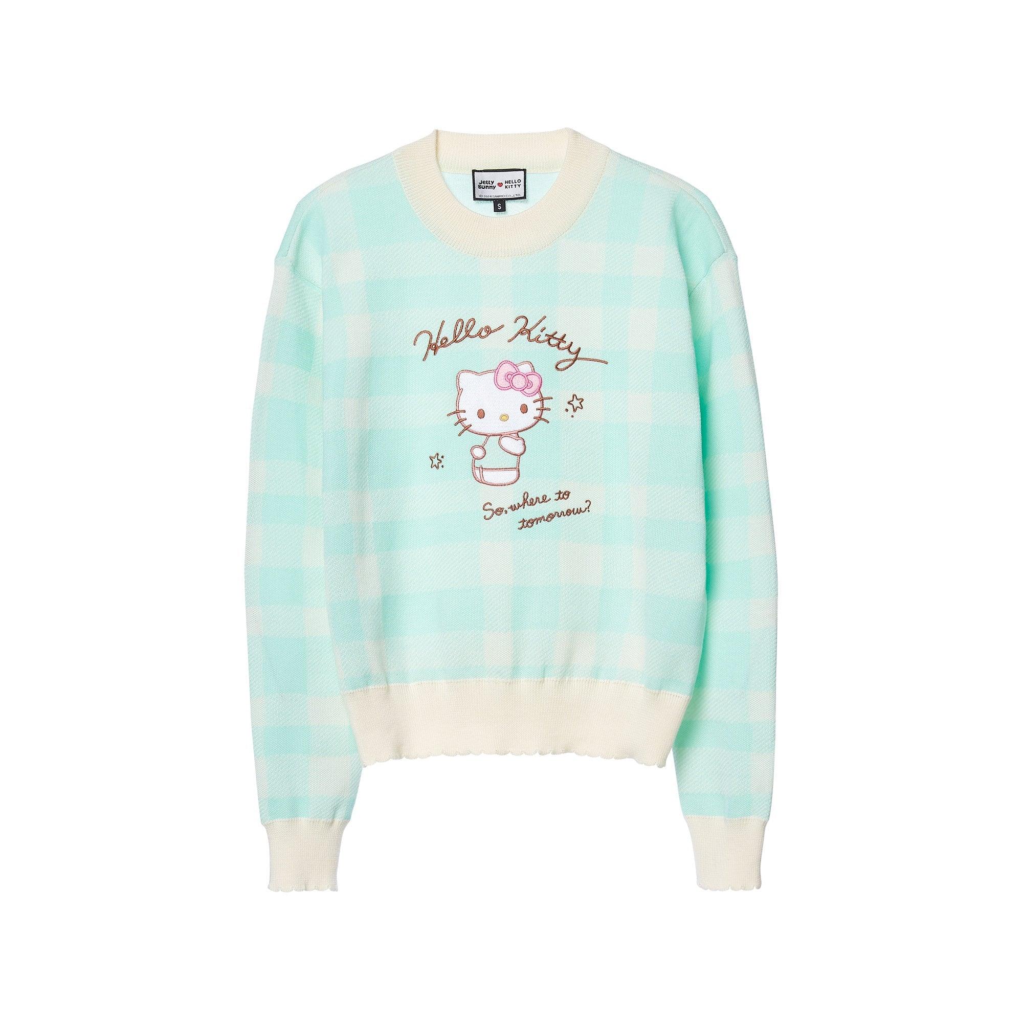 Hello Kitty Checkered Charm Pullover Multi Color - Jelly Bunny Thailand Official Online Store