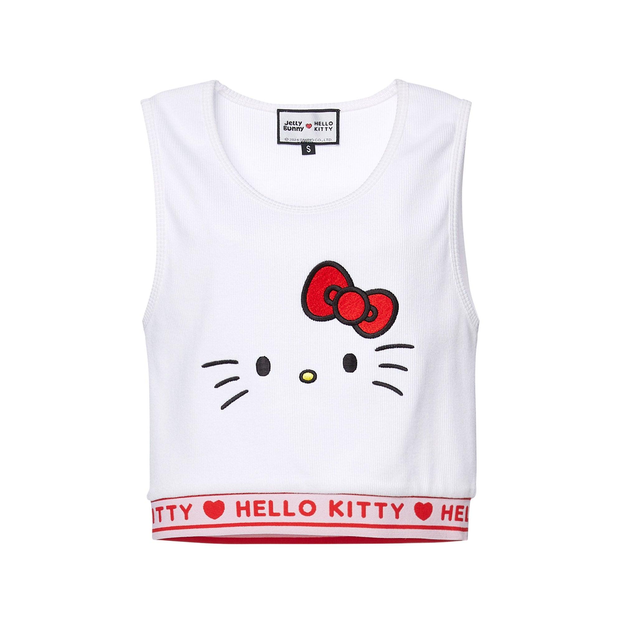 Kitty Kawaii Crop Top White - Jelly Bunny Thailand Official Online Store