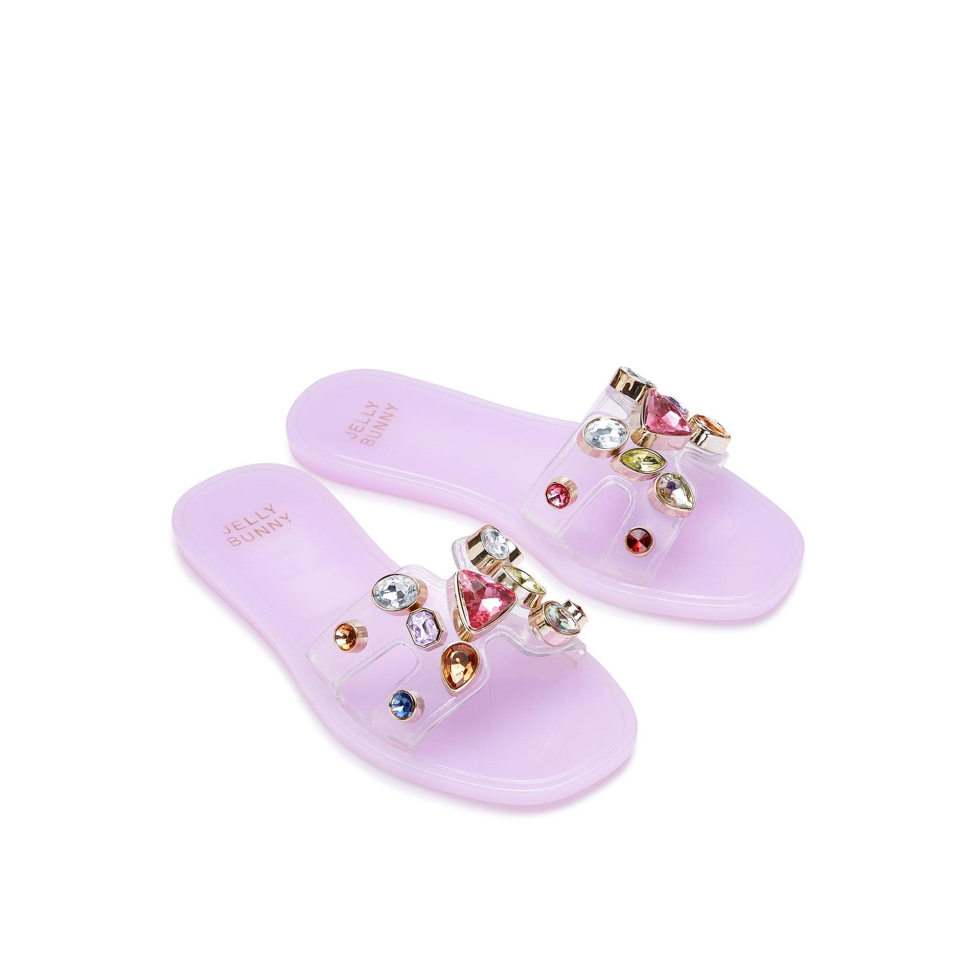 Mini Donna Flat Sandals Patent Purple - Jelly Bunny Thailand Official Online Store