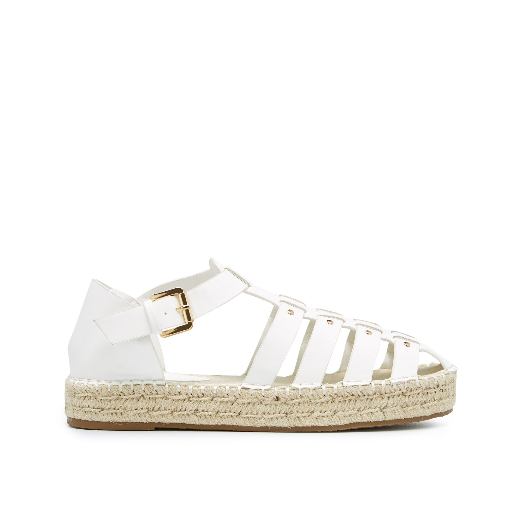 Eiko Espadrille Shoes White - Jelly Bunny Thailand Official Online Store